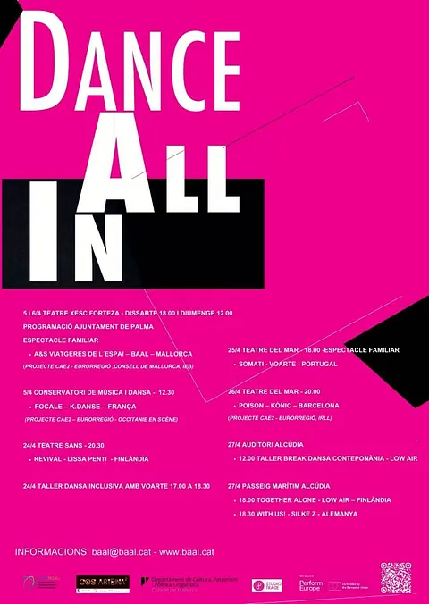 Flyer del Festival Dance All In